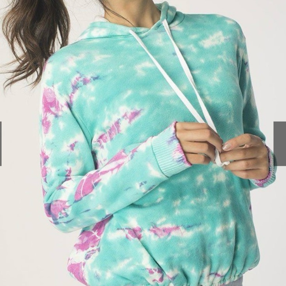 AMVi NWT Tie-Dye Hoodie with Drawstring